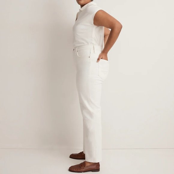 Madewell The Perfect Vintage Straight Jean Tile White Size 32 - Picture 2 of 7